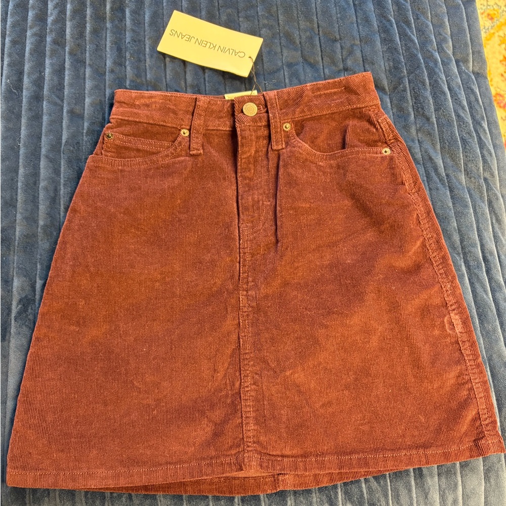Calvin Klein Corduroy Skirt